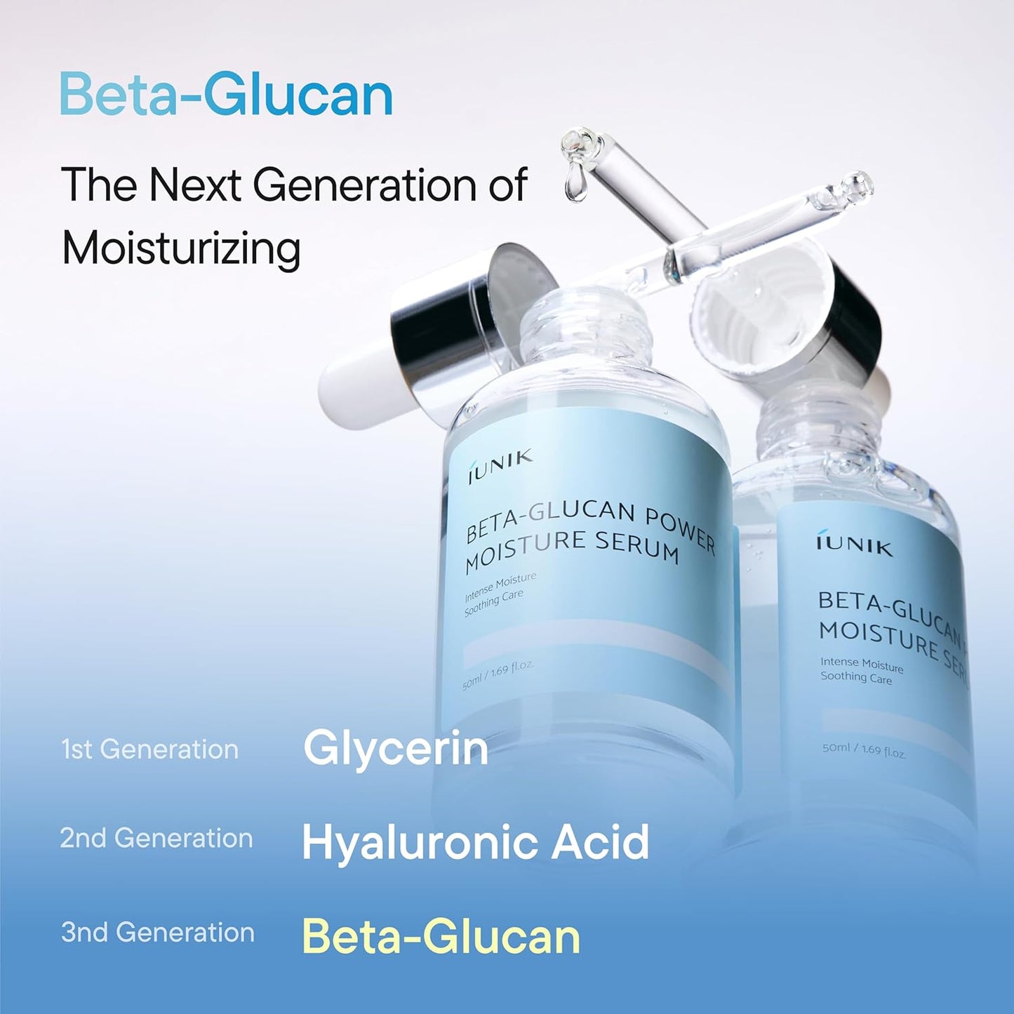 IUNIK Beta-Glucan Serum – Deep Moisture & Skin Elasticity