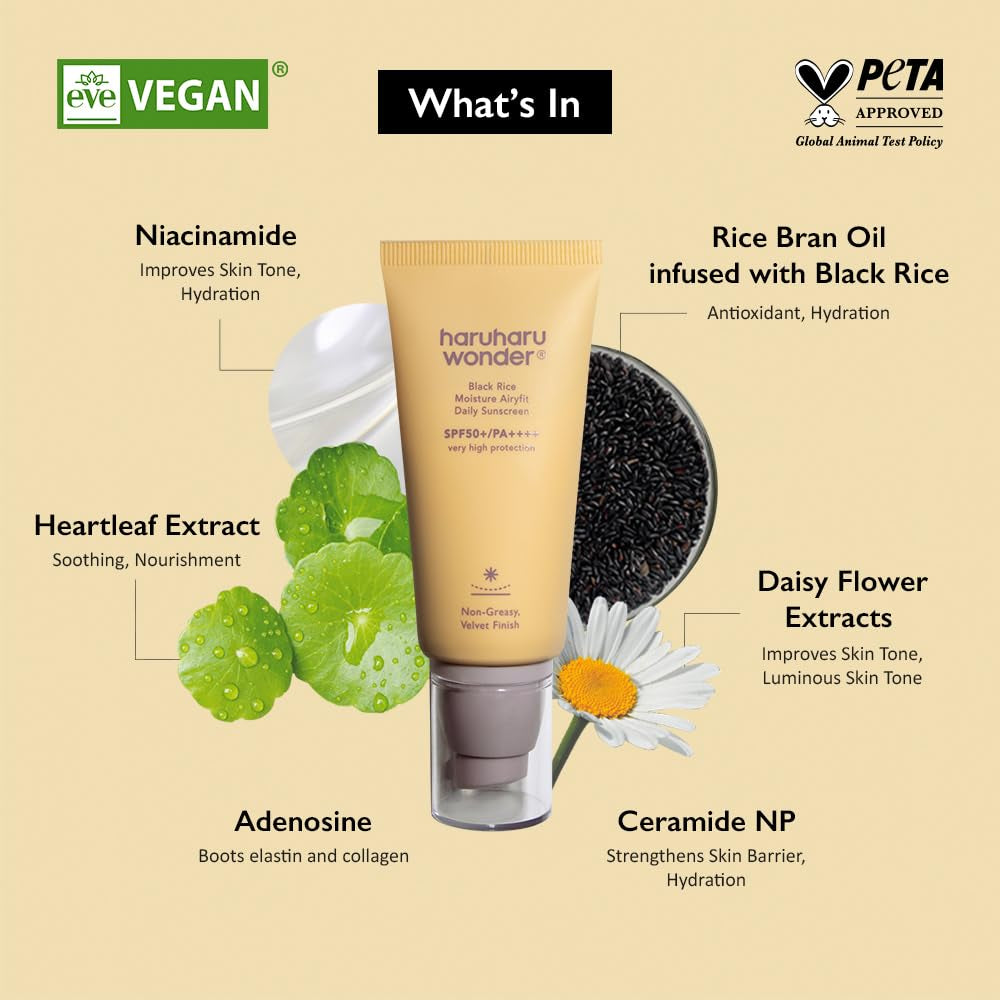 Black Rice Airless Sunscreen – Antioxidant Vegan Protection