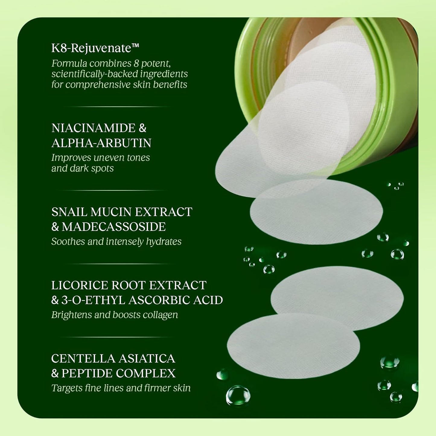JiYu Toning Polish Pads – Dark Spot, Wrinkle & Skin Renewal