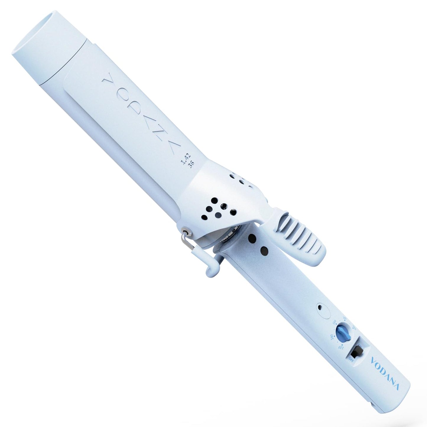 Professional Glamwave Ceramic Curling Iron with 5 Heat Settings