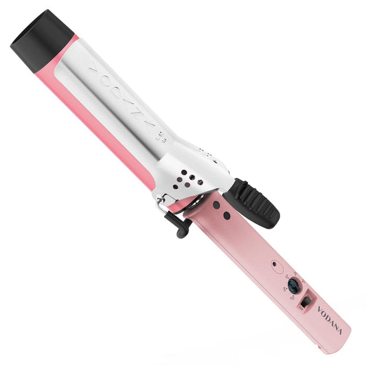 Professional Glamwave Ceramic Curling Iron with 5 Heat Settings
