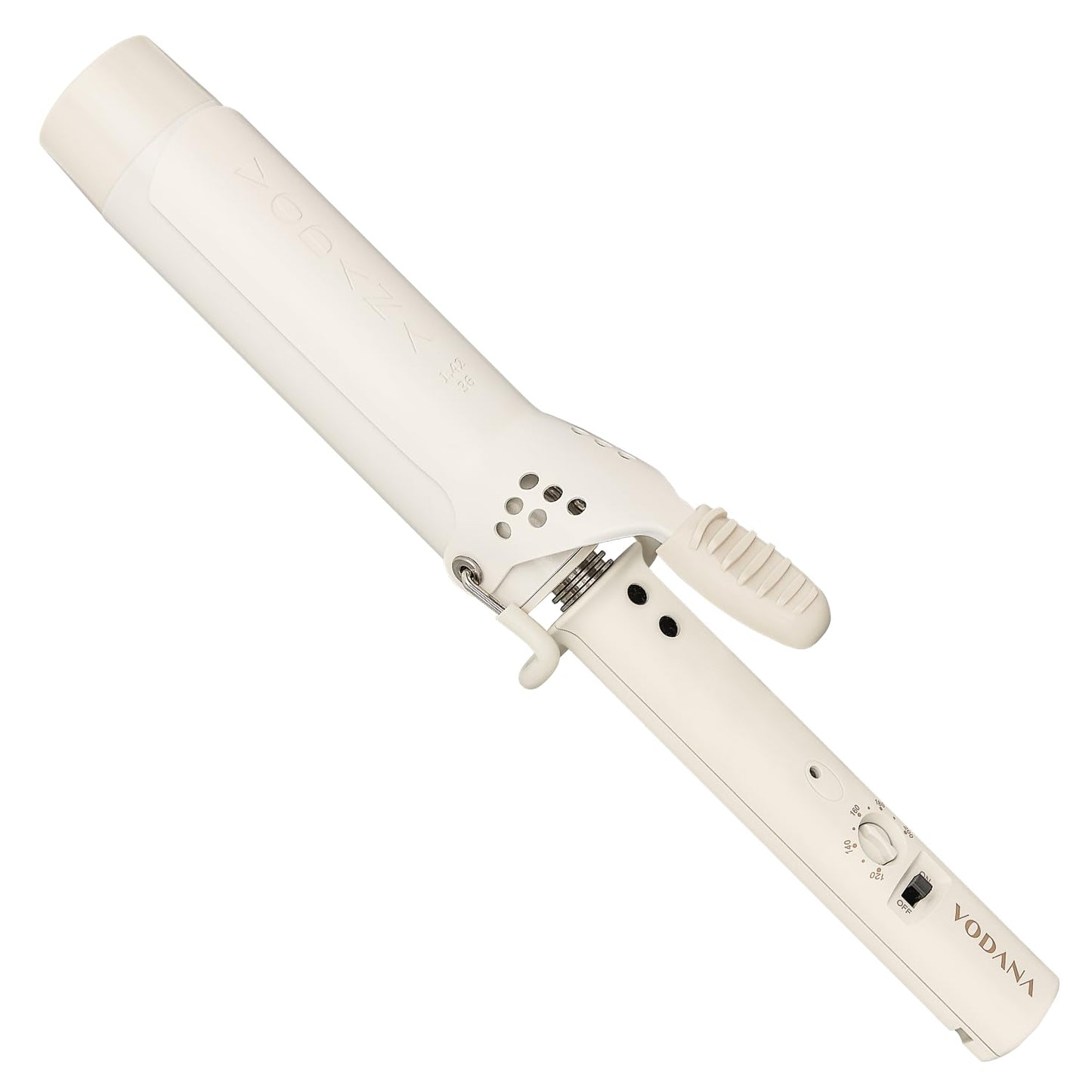 Professional Glamwave Ceramic Curling Iron with 5 Heat Settings