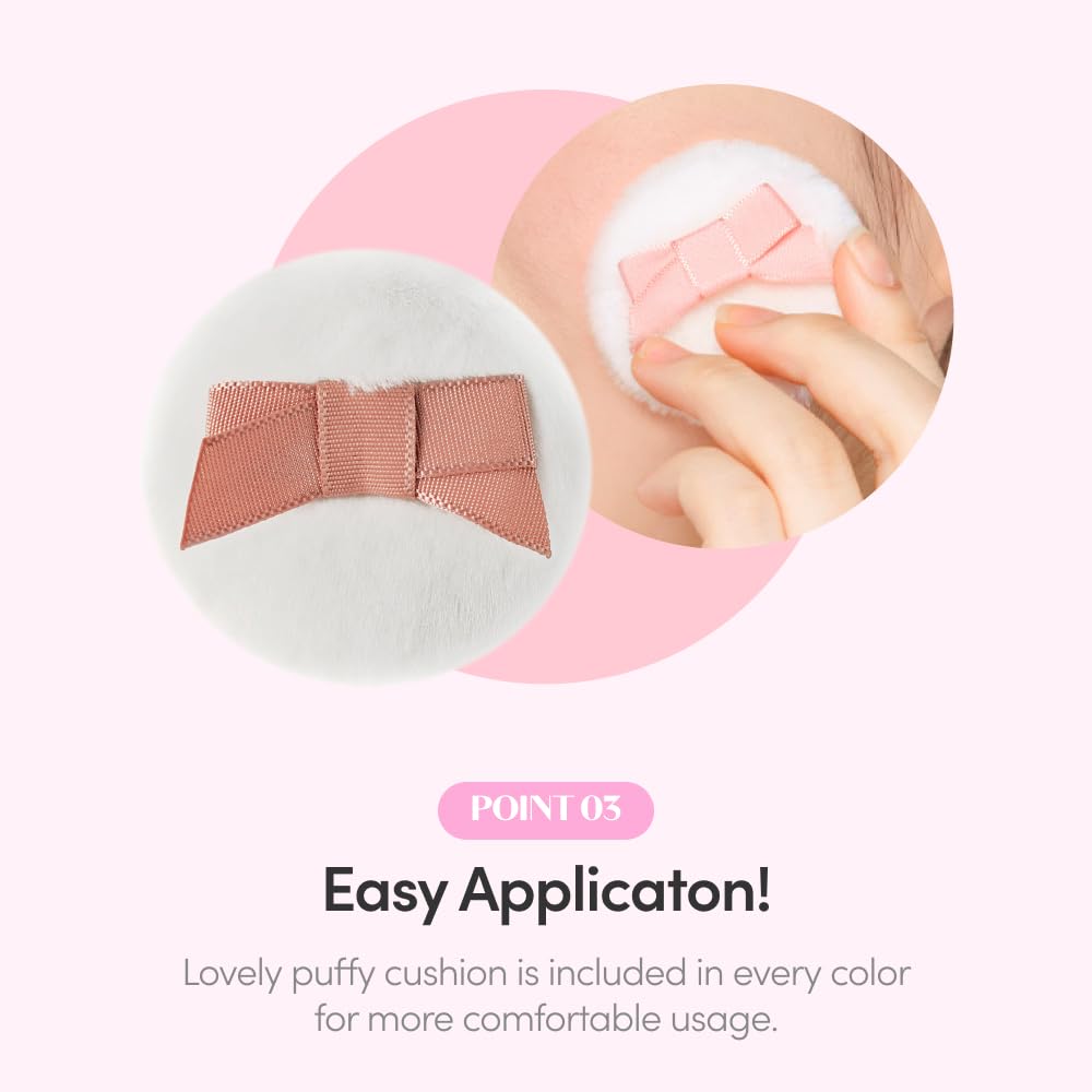 Long-Lasting Blush Powder – Soft Focus Glow with Puff Cushion