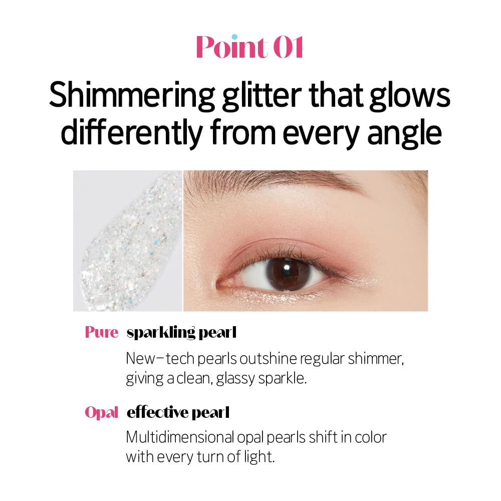 Crystal & Opal Glitter Eyeliner – Long-Lasting Korean Beauty