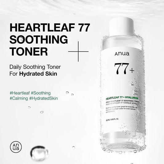 Heartleaf 77 Soothing Toner I Ph 5.5 Trouble Care, Calming Skin, Refreshing, Hydrating, Purifying, Cruelty Free, Vegan,(250Ml / 8.45 Fl.Oz.)