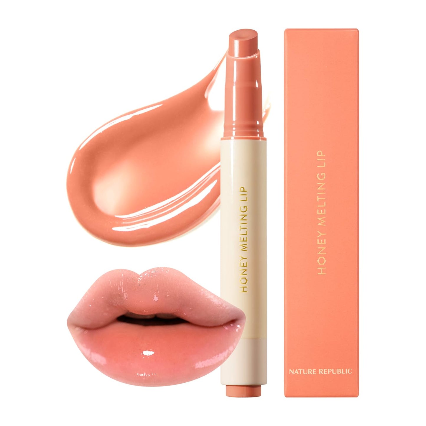 Honey Melting Lipstick – Glossy, Hydrating & Vibrant Color