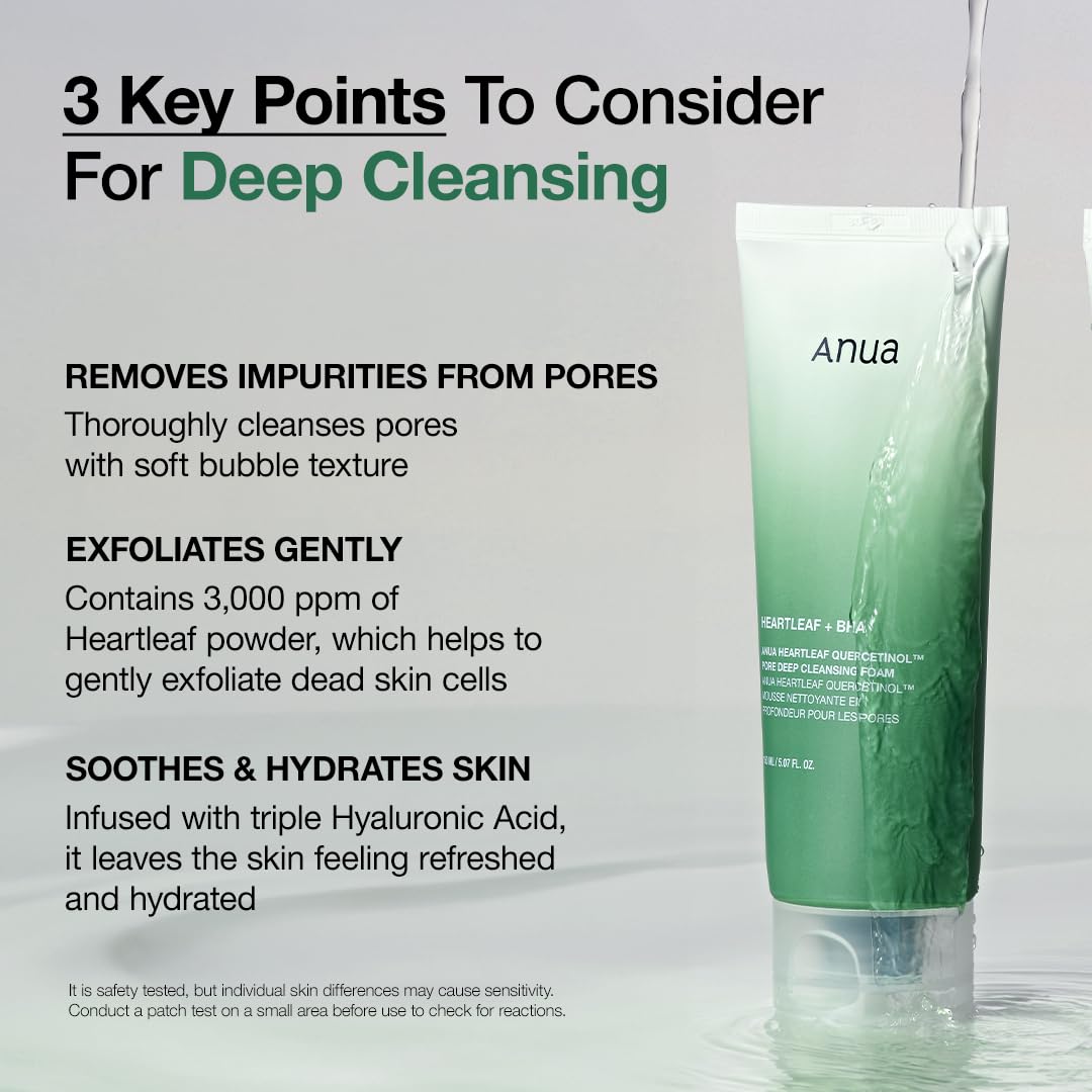 Anua Heartleaf Quercetinol Pore Cleansing Foam