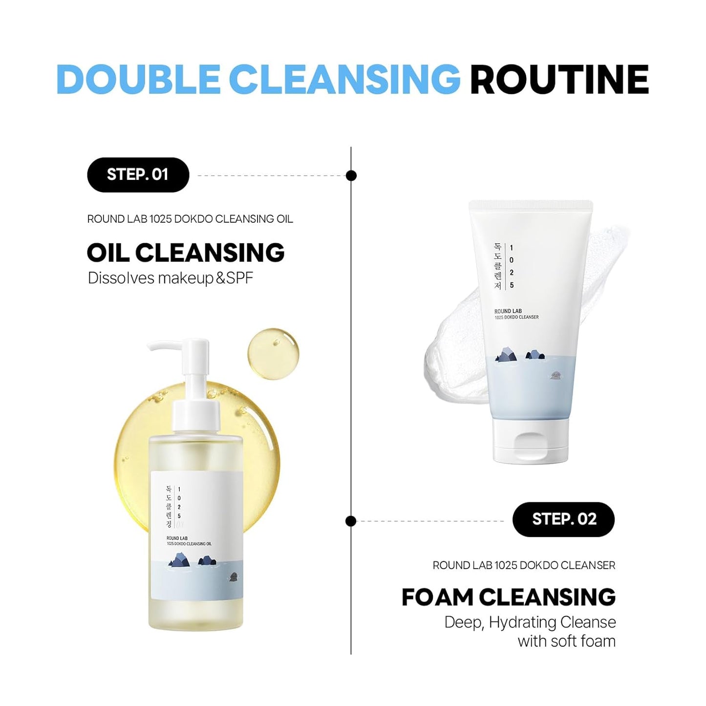 Round Lab Cleansing Oil – Lightweight All-in-One Makeup Remover