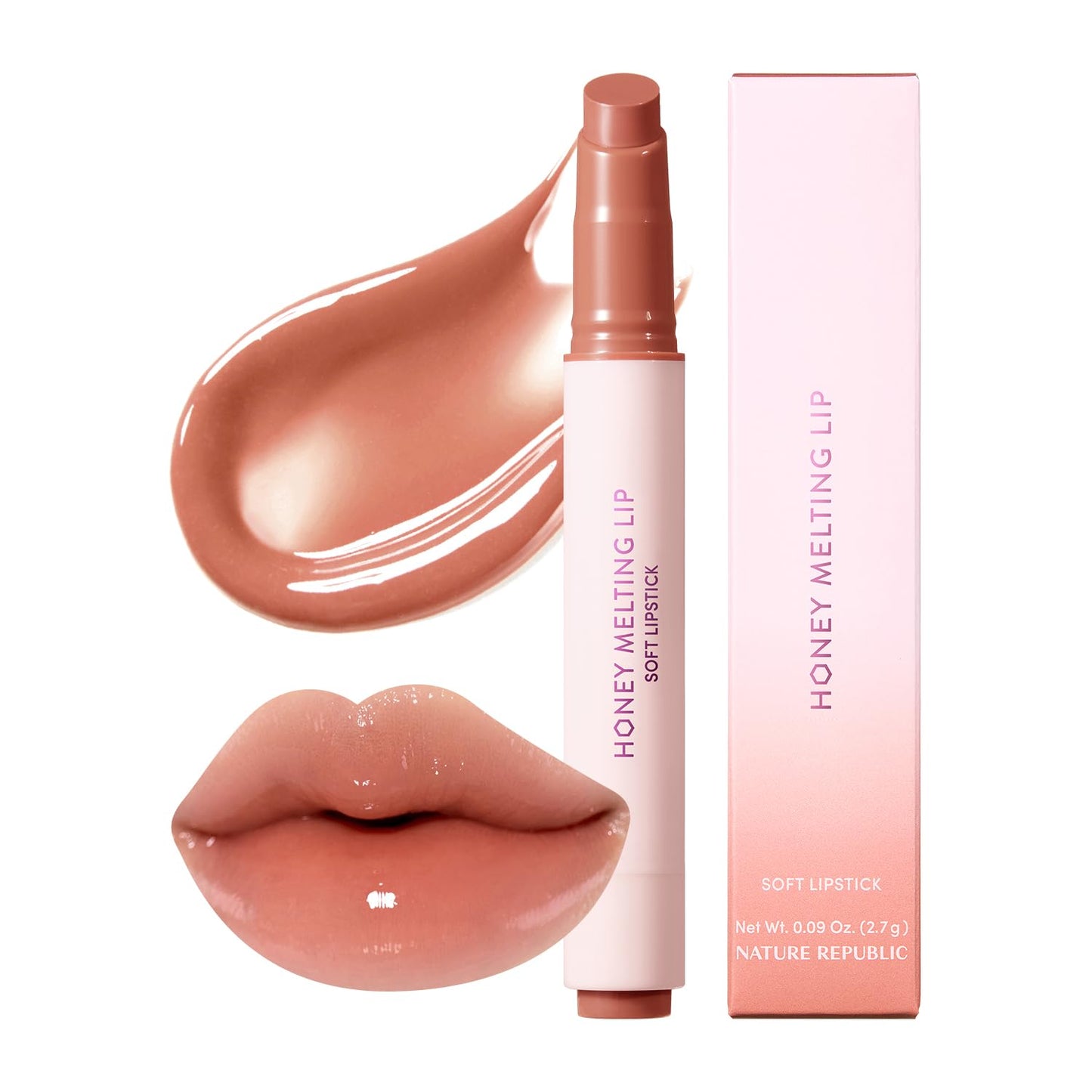Honey Melting Lipstick – Glossy, Hydrating & Vibrant Color