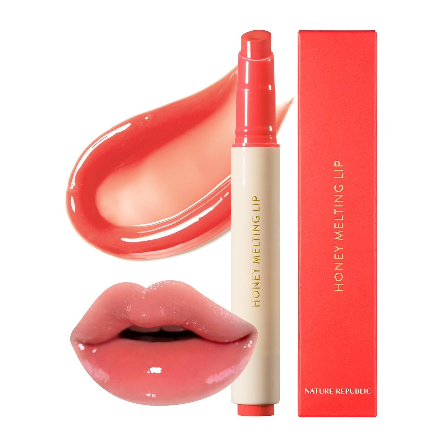 Honey Melting Lipstick – Glossy, Hydrating & Vibrant Color