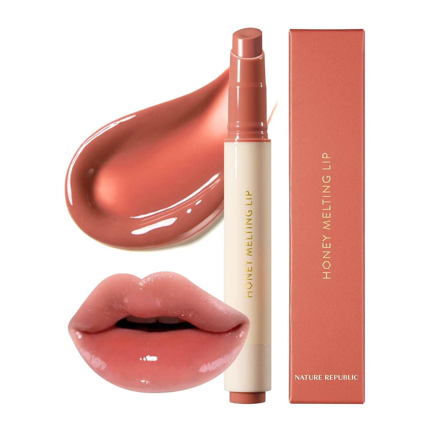 Honey Melting Lipstick – Glossy, Hydrating & Vibrant Color