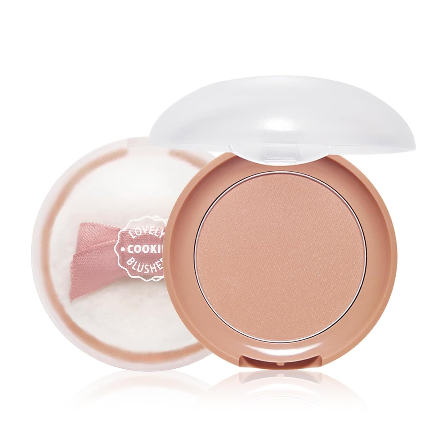 Long-Lasting Blush Powder – Soft Focus Glow with Puff Cushion