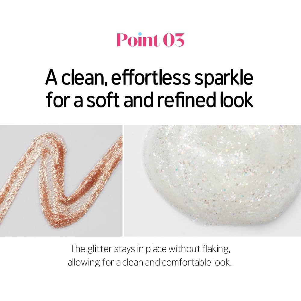 Crystal & Opal Glitter Eyeliner – Long-Lasting Korean Beauty