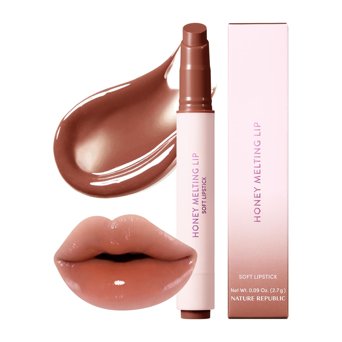 Honey Melting Lipstick – Glossy, Hydrating & Vibrant Color