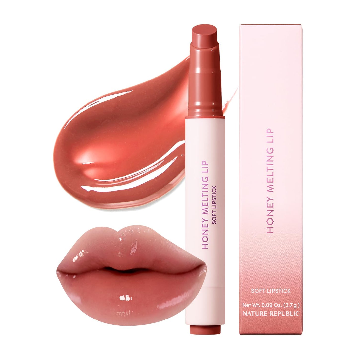 Honey Melting Lipstick – Glossy, Hydrating & Vibrant Color