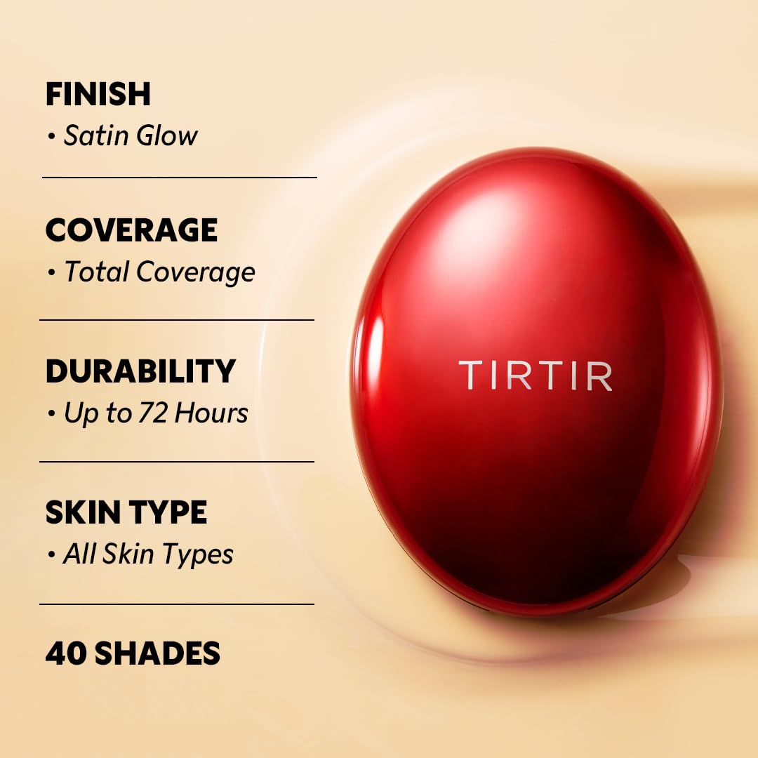 TIRTIR Mask Fit Red Cushion – 40 Shades, Long-Lasting Glow