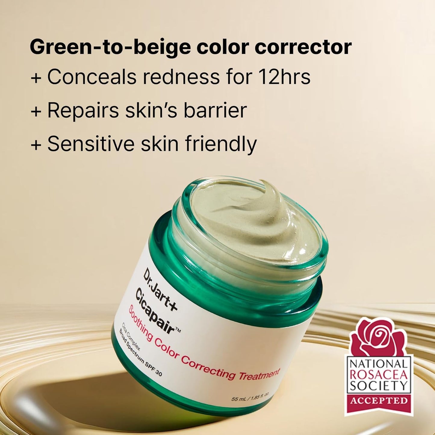 Cicapair Color Correcting Treatment – Redness Neutralizing Cream