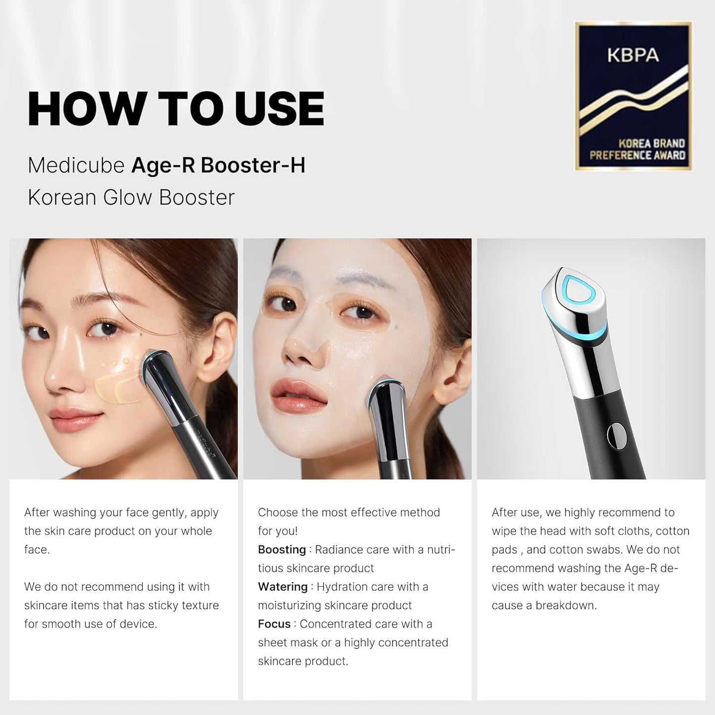 Age-R Booster-H – Instant Glow & Skincare Absorption Device