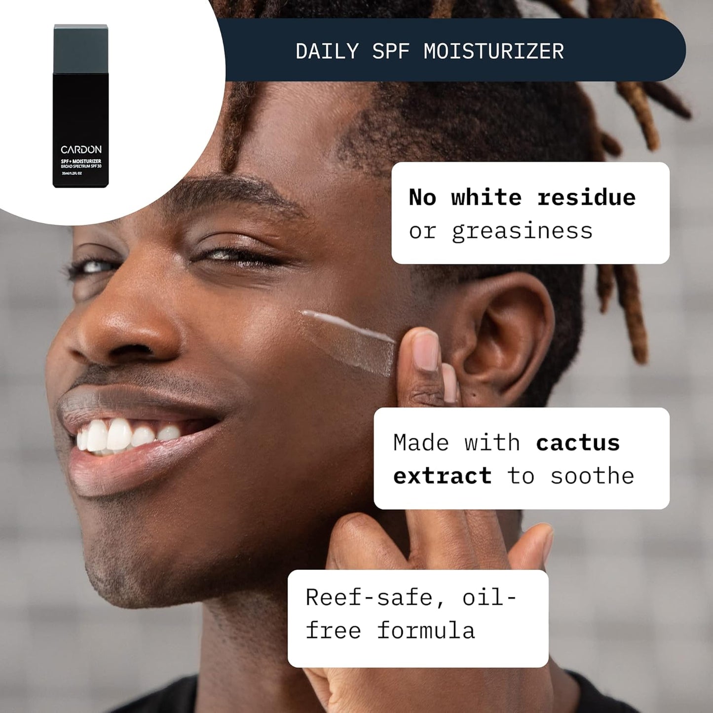 Cardon Men’s Skincare Set – Cleanse, Moisturize & Protect