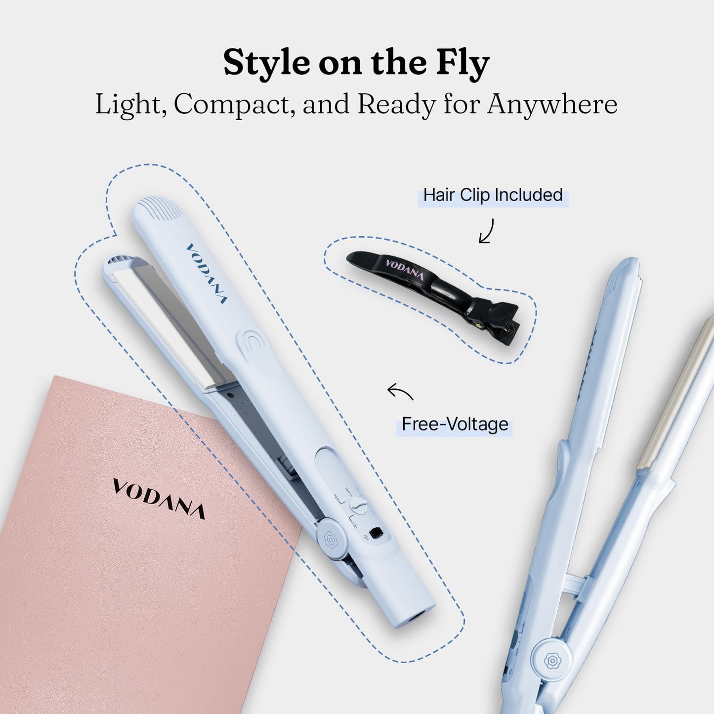 Professional Softbar Flat Iron with Patented Silicone Strip