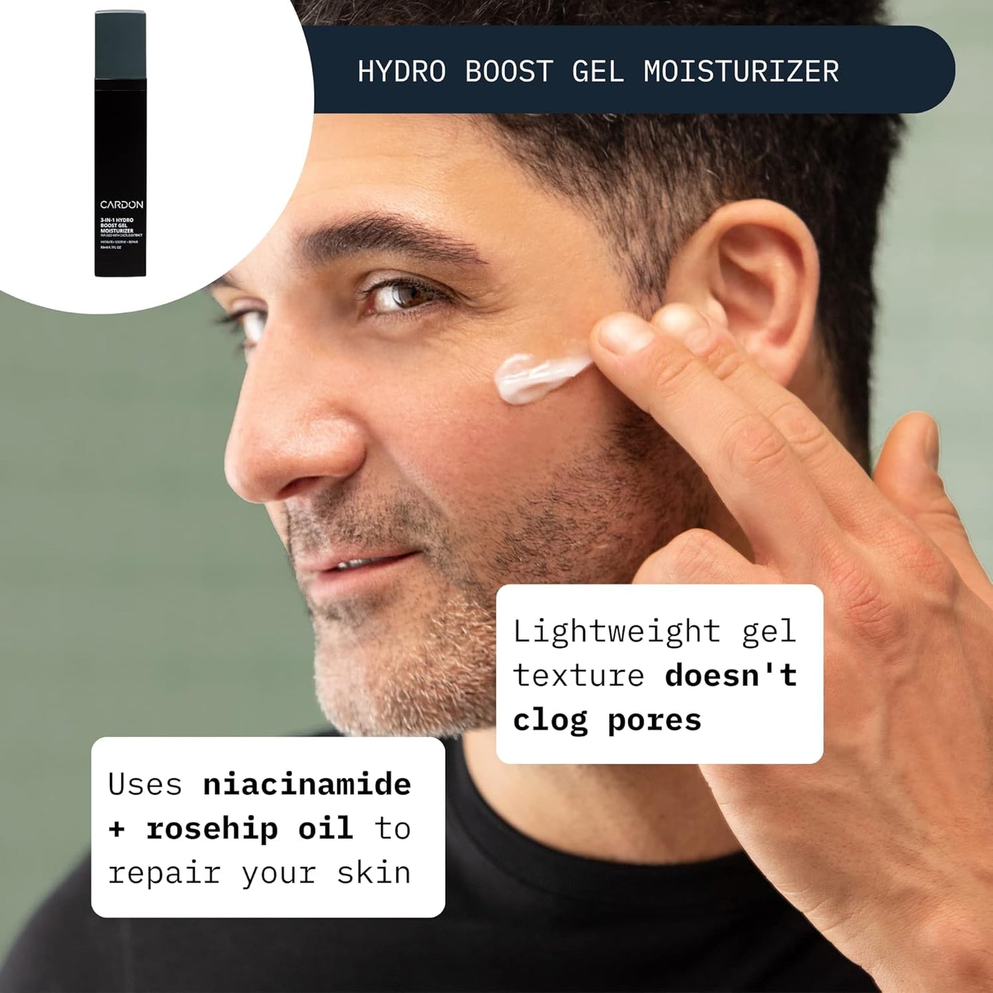Cardon Men’s Skincare Set – Cleanse, Moisturize & Protect
