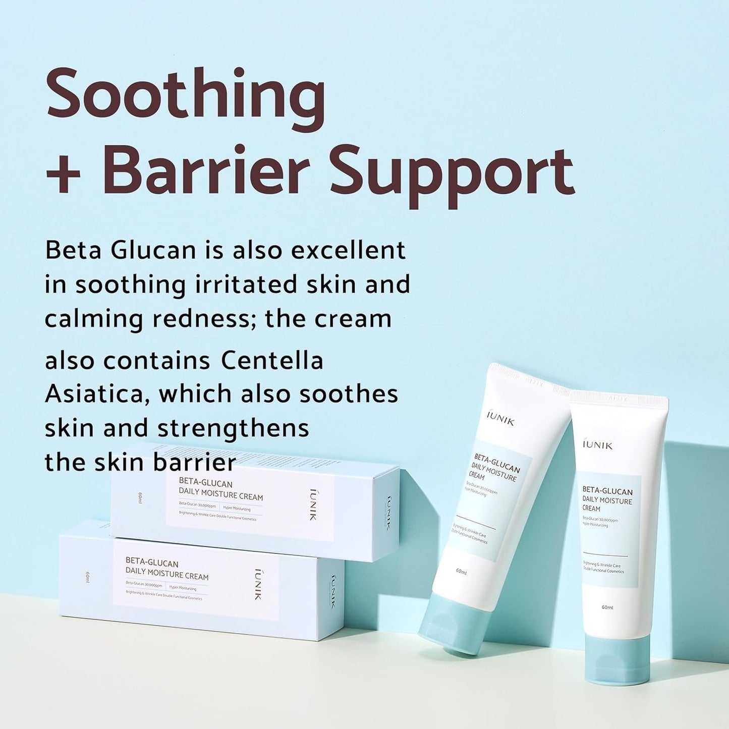 IUNIK Beta-Glucan Daily Moisture Cream – Long-Lasting Hydration
