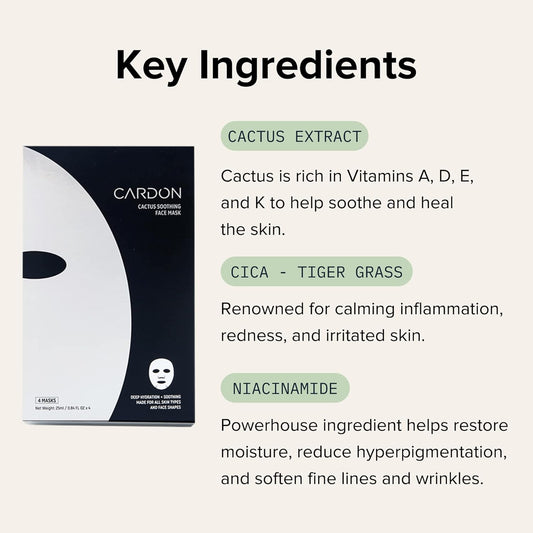 Cardon Soothing Sheet Mask – Hydration & Sensitive Skin Care