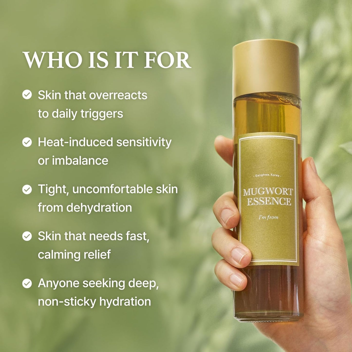 Ganghwa Mugwort Essence – Soothing & Detox for Sensitive Skin