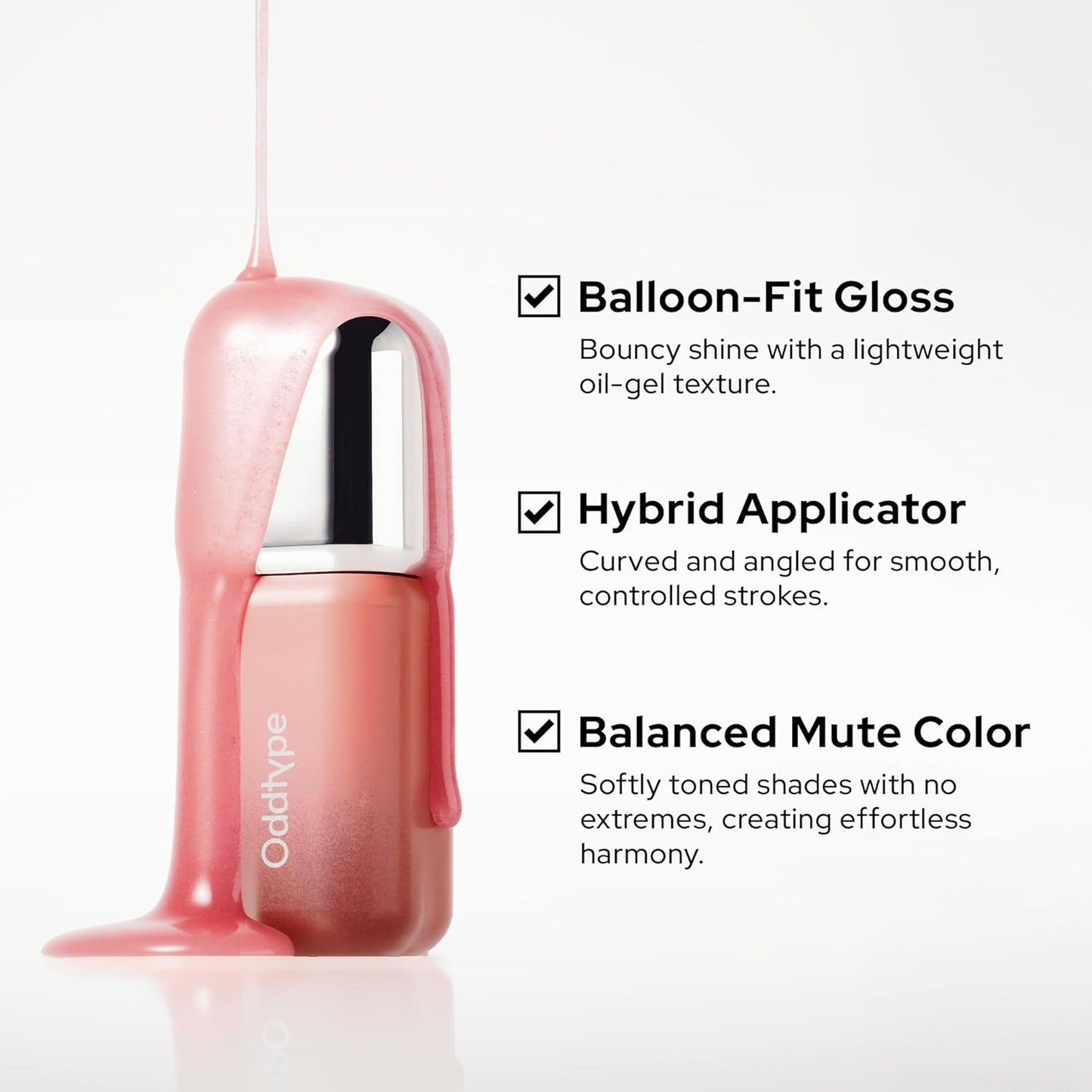 Oddtype Balloon Tint Lip Gloss – Glossy, Hydrating, Travel Size