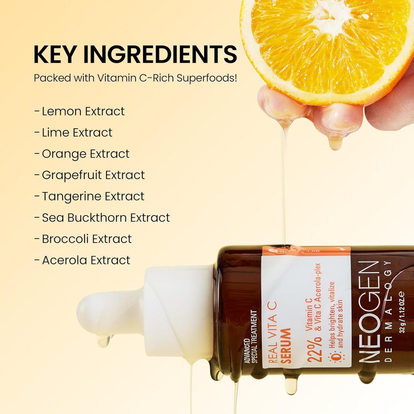 Neogen Dermalogy Real Serum Collection - Niacinamide, Vitamin C, Retinol, Bakuchiol, Panthenol, Peptide to Combat Acne, Pigmentation, Wrinkles, Dry Skin, Dullness - Korean Skin Care