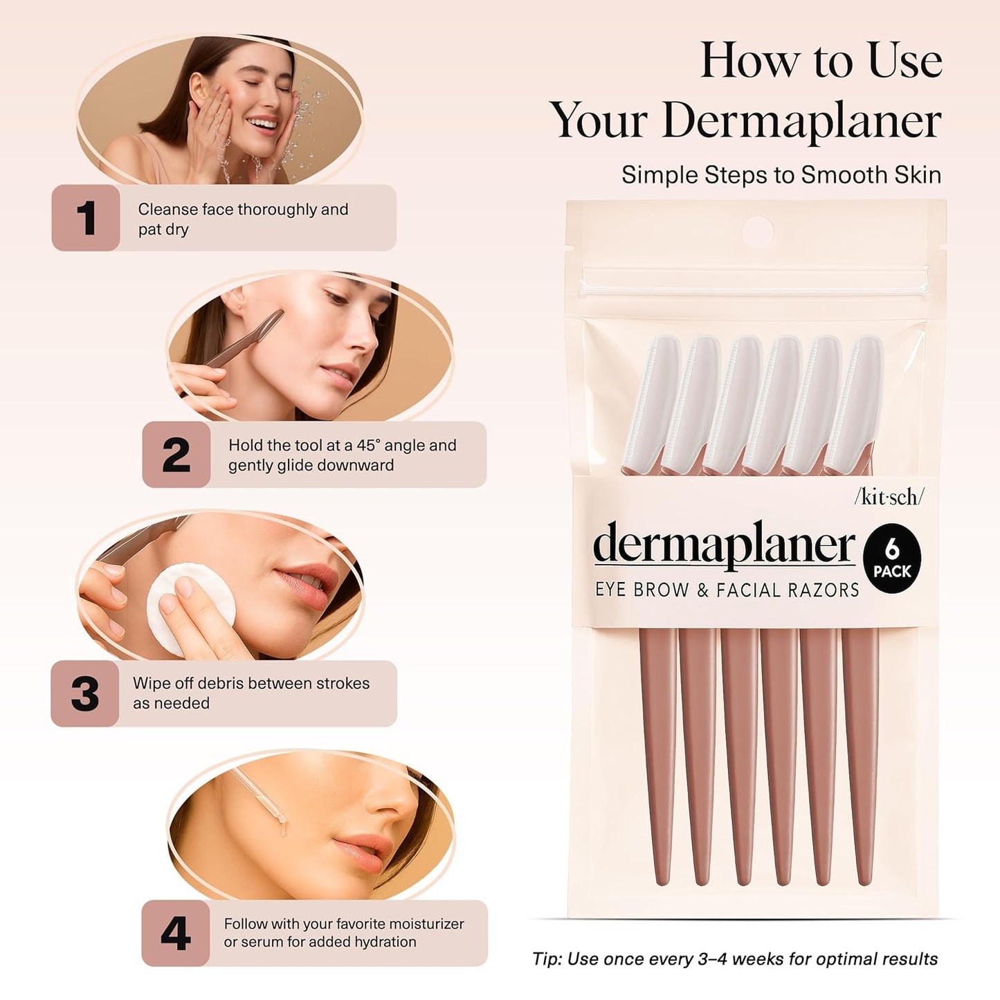 Face Razors for Women & Men – 12pc Dermaplane Exfoliating Set
