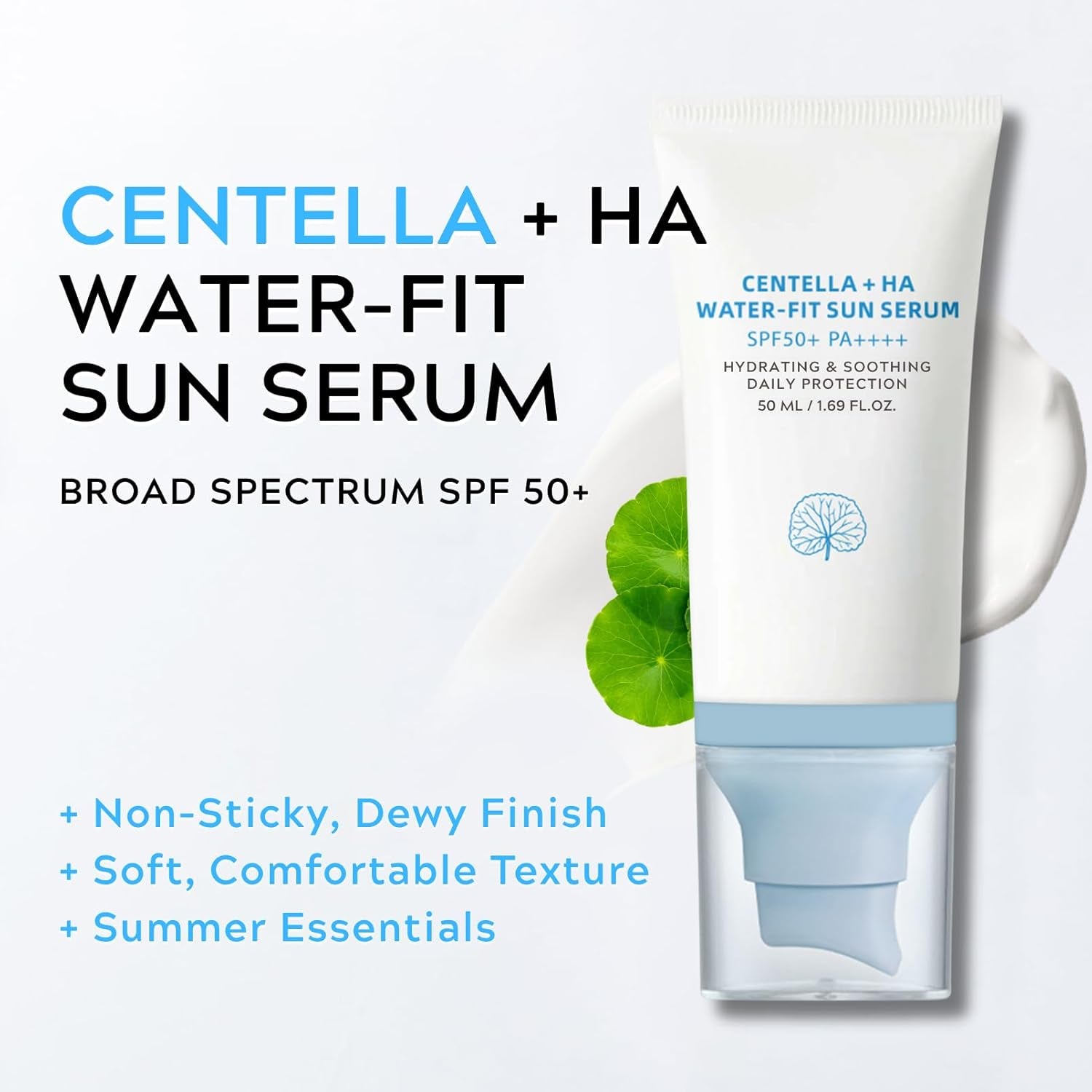 𝐶𝑒𝑛𝑡𝑒𝑙𝑙á Sunscreen SPF 50, Hyalu Cica Water-Fit Sun Serum