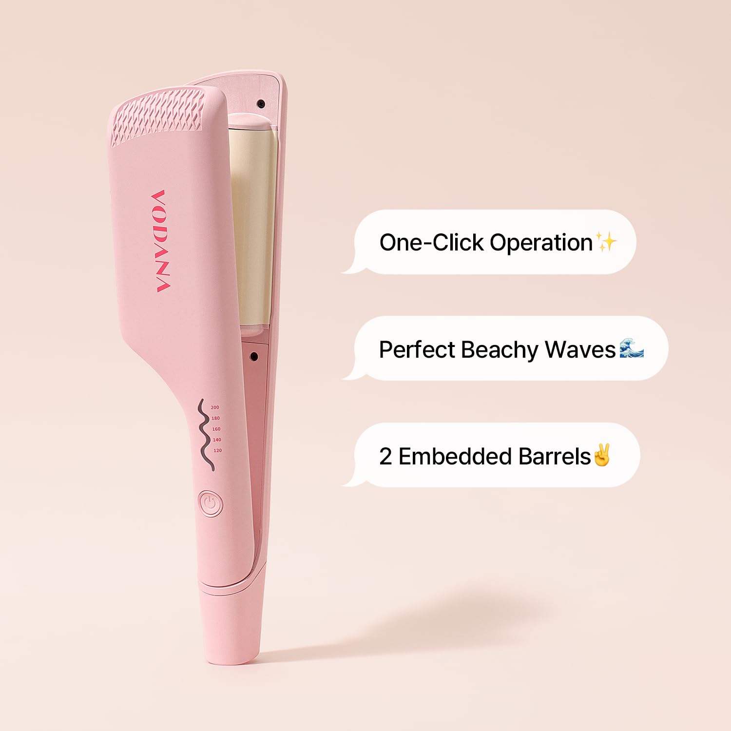 VODANA Triple Flow Hair Waver with Ceramic Dual Barrels