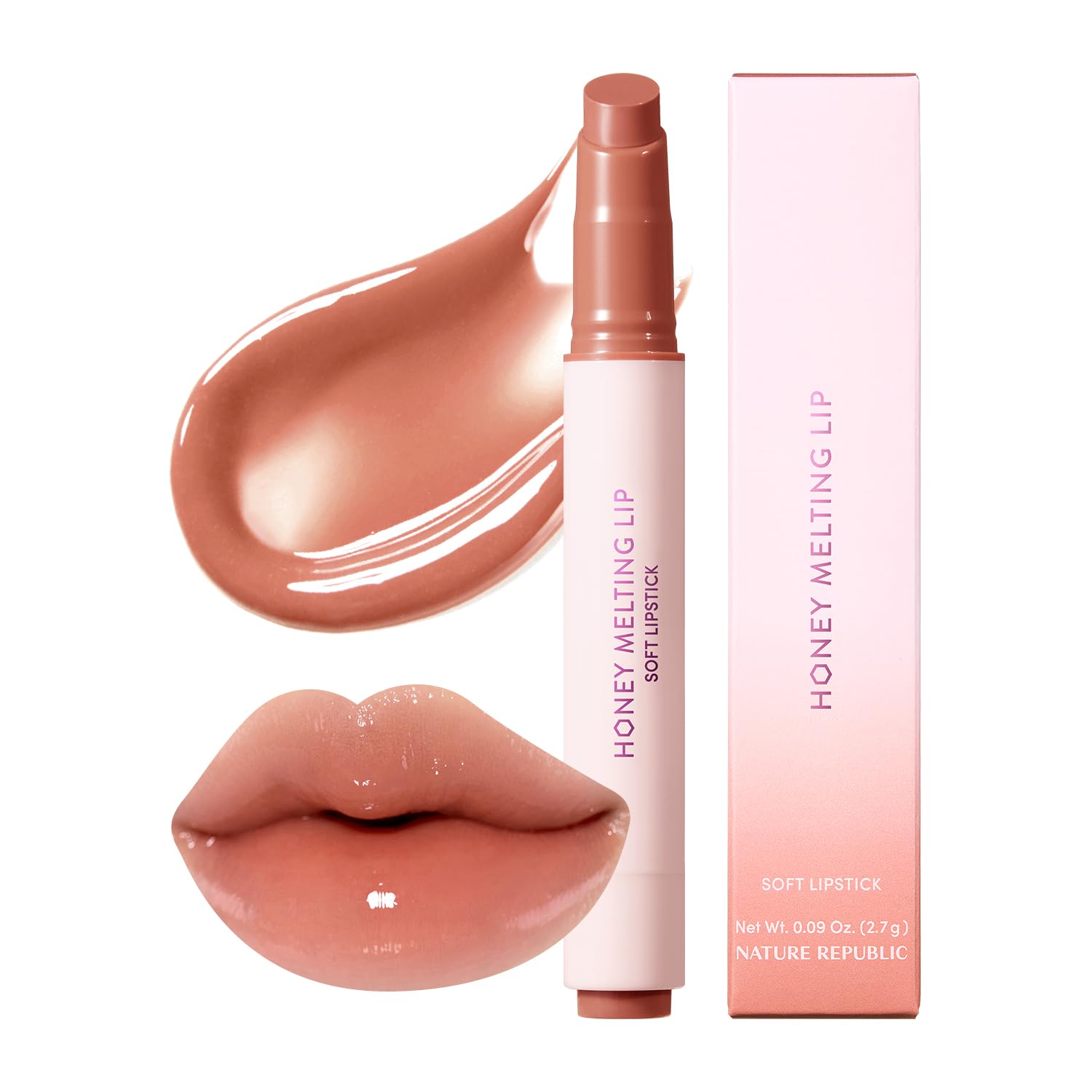 Honey Melting Lipstick – Glossy, Hydrating & Vibrant Color
