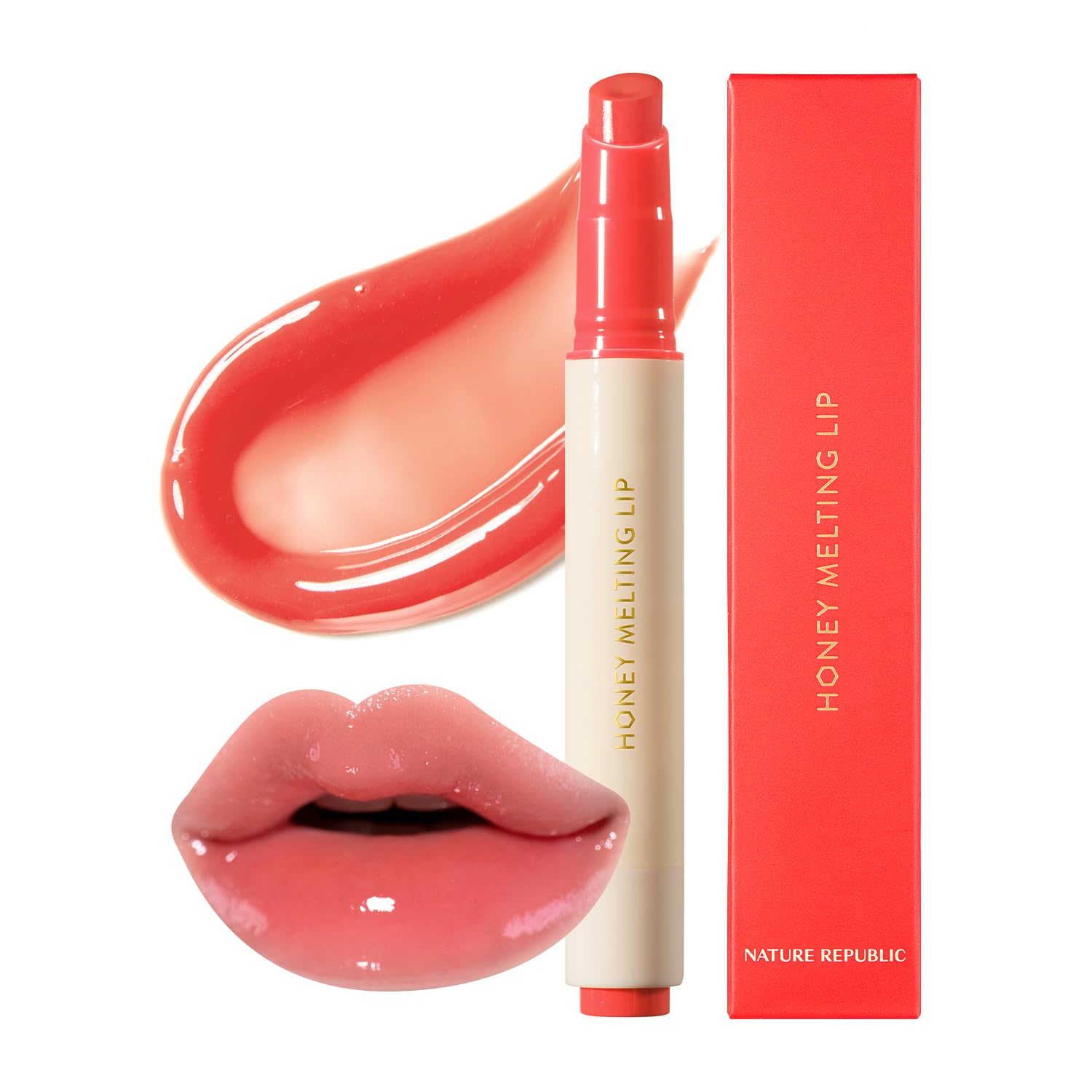 Honey Melting Lipstick – Glossy, Hydrating & Vibrant Color