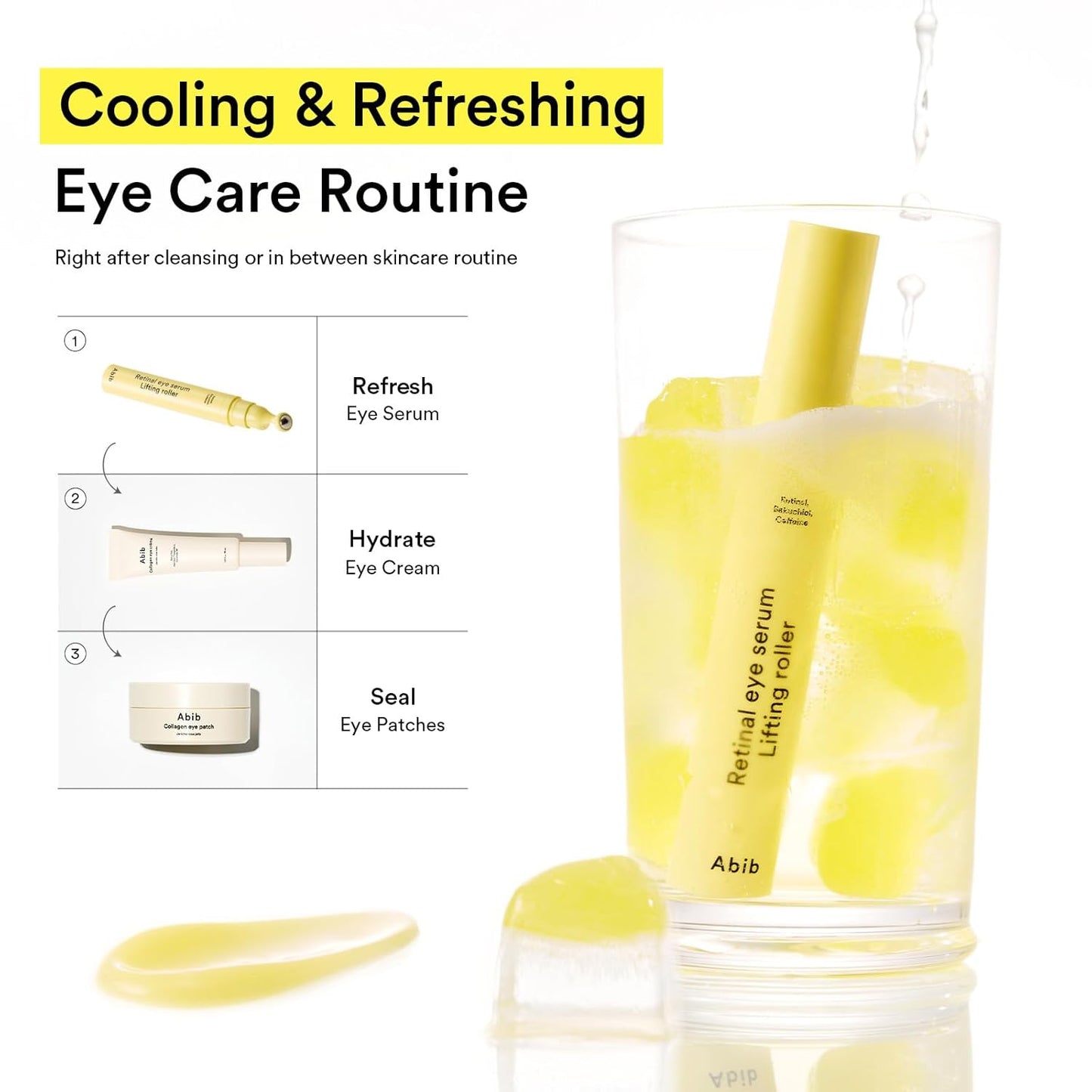 Retinal Eye Gel with Cooling Roller – Anti-Aging & Puffiness Care