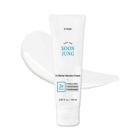Soonjung 2X Barrier Intensive Cream Original, Face Moisturizer, Shea Butter Hydrating Facial Cream for Sensitive Skin, Water-Oil Balance & Panthenol, Korean Skin Care (2.02 Fl Oz)