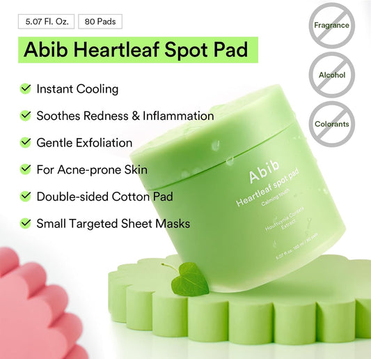 Abib Heartleaf Toner Pads – Calming, Hydrating & Exfoliating