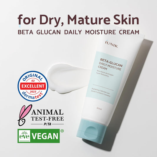 IUNIK Beta-Glucan Daily Moisture Cream – Long-Lasting Hydration