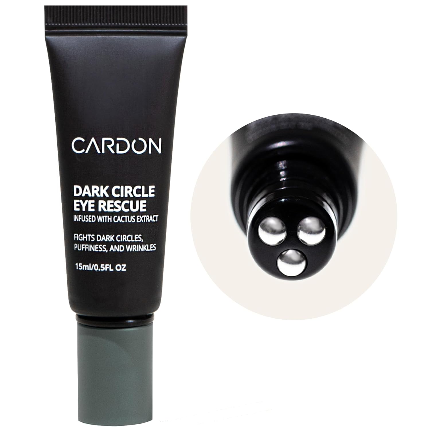 Cardon | Dark Circle Rescue for Men and Women | under Eye Roller Eye Stick Massager for Puffy Eyes, Dark Circles, Bags, Wrinkles | Made with Peptides, Niacinamide, Hyaluronic Acid
