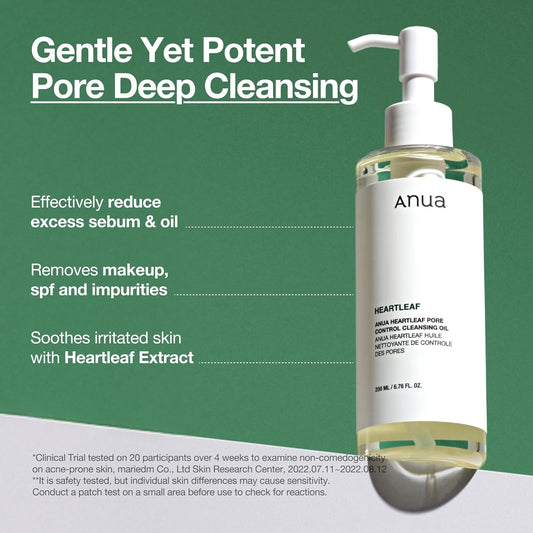 Heartleaf Cleansing Oil – Gentle Makeup & Sebum Remover