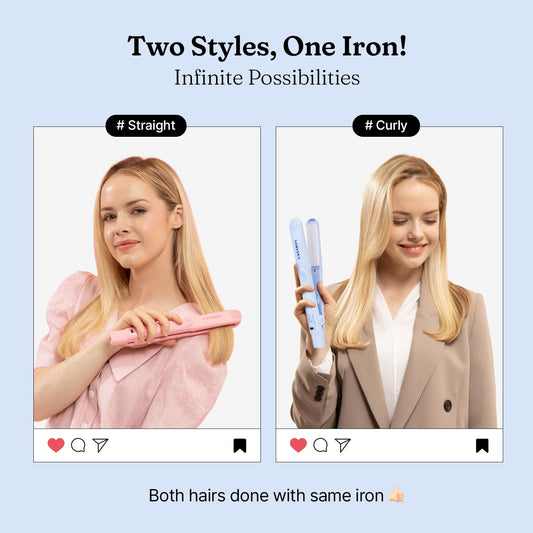  Professional Softbar Flat Iron  with Patented Silicone Strip