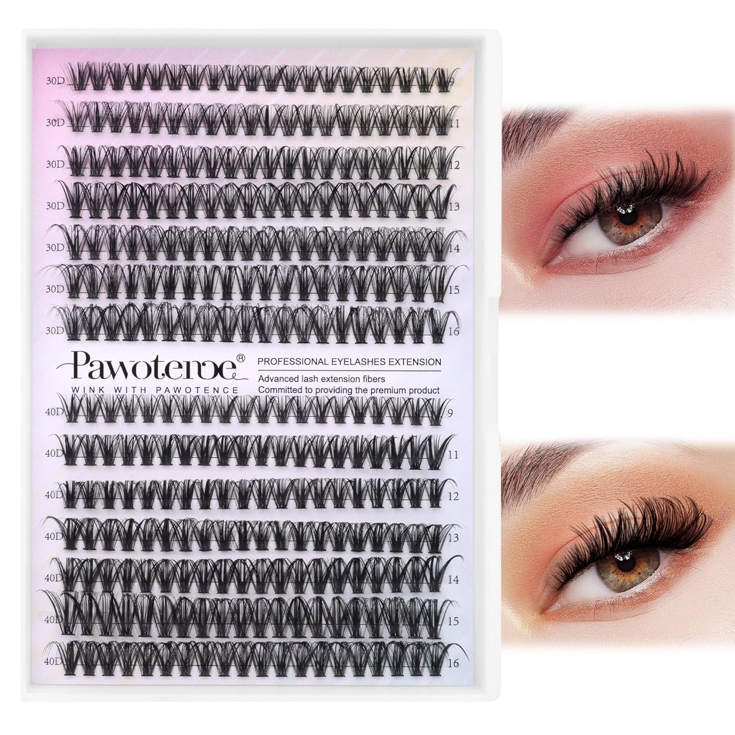 DIY Lash Extension Kit – 280 Cluster Lashes with Bond & Tools