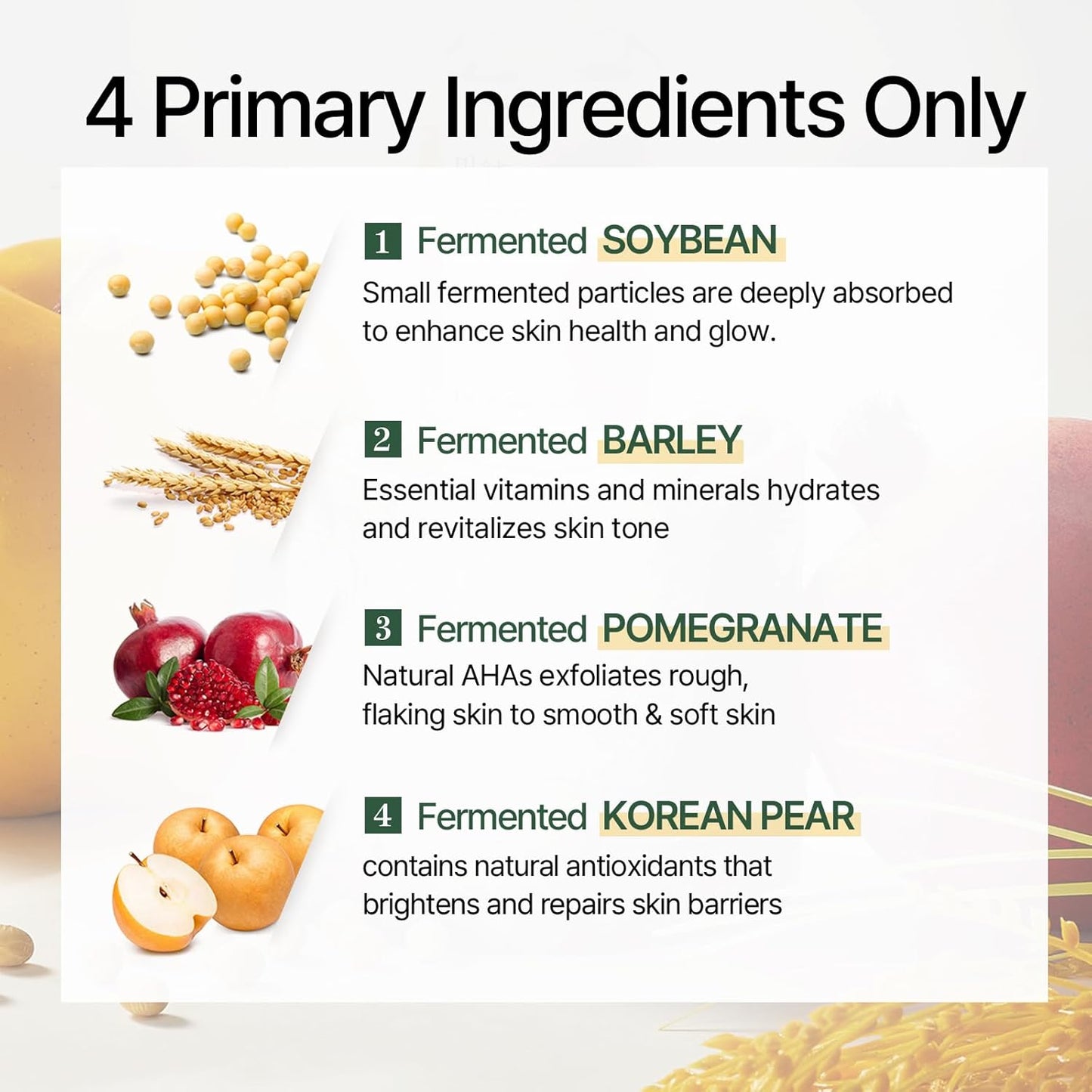 Mixsoon Bean Essence Exfoliating Hydrating for Face Fermented Bean Extract Hyaluronic Acid Serum Korean Glass Skin Care 1.69 Fl Oz / 50Ml